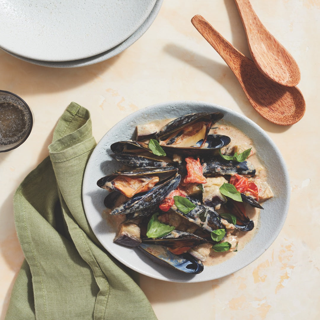 Green Curry Mussels