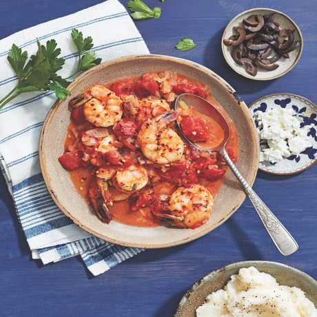 Savory Shrimp with Tomatoes and Feta