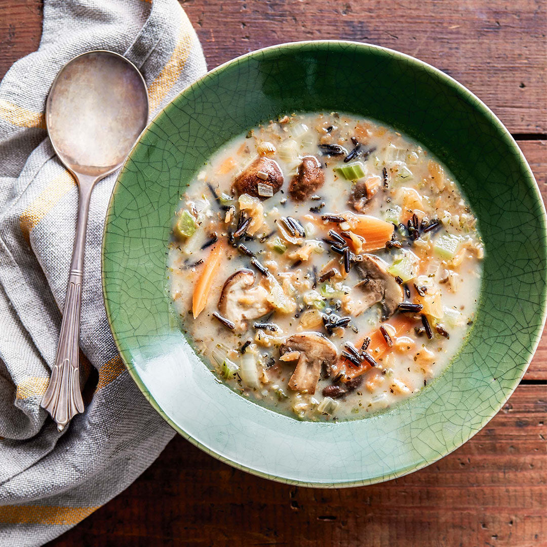 Wild Rice and Mushroom Soup – Instant Pot
