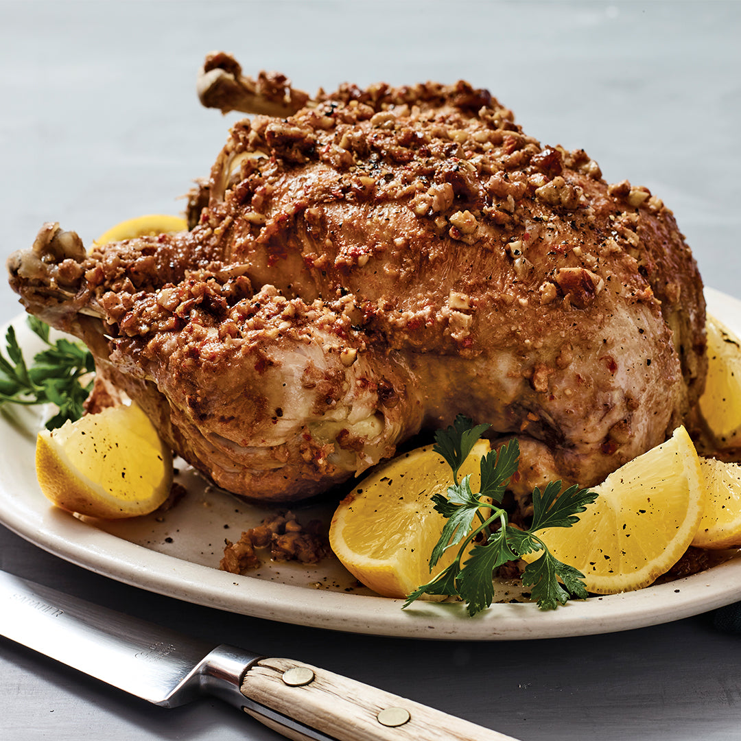 Lemon Garlic Tomato Walnut Chicken