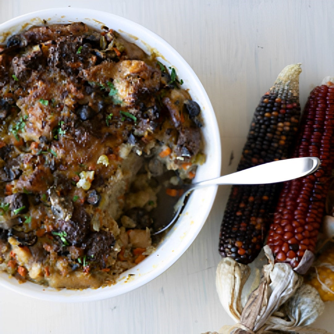 Hot Italian Sausage and Mushroom Stuffing