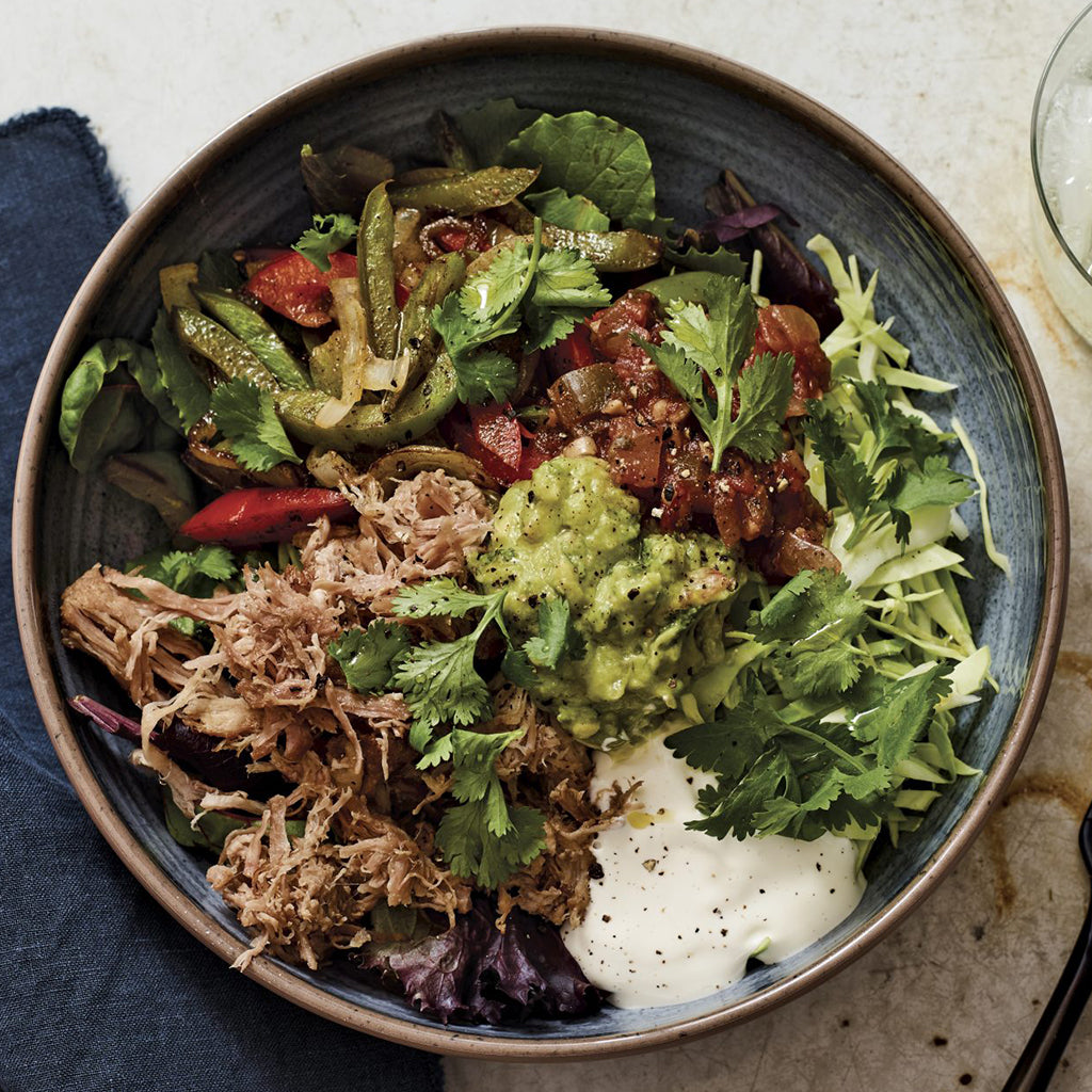 Pulled Pork Burrito Bowls