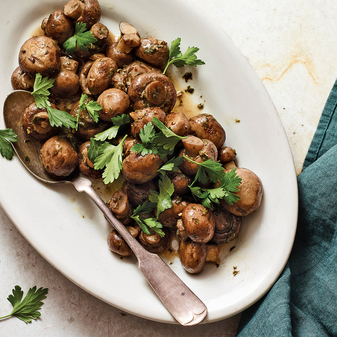 Buttery Herbed Mushrooms – Instant Pot