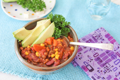 Lentil and Red Bean Chili