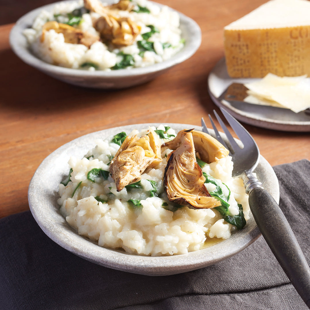 Artichoke and Spinach Risotto