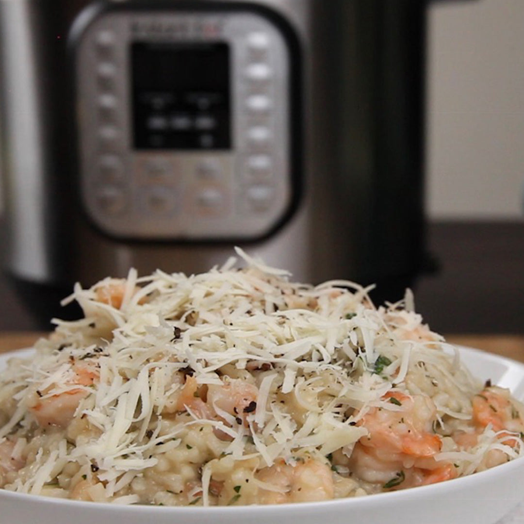 Asiago Shrimp Risotto Instant Pot