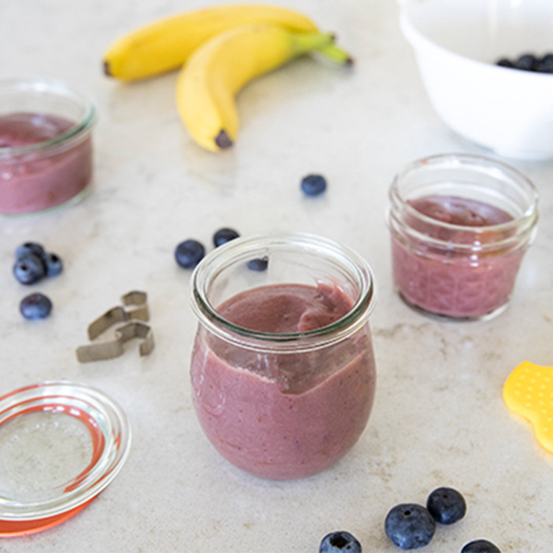 Banana Blueberry Pear Puree