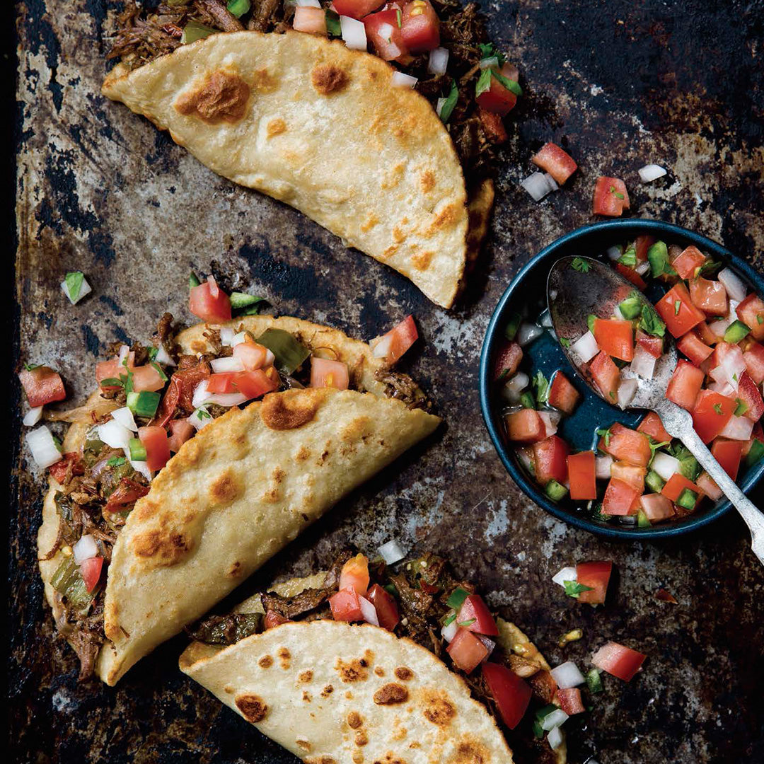 Beef Machaca Tacos