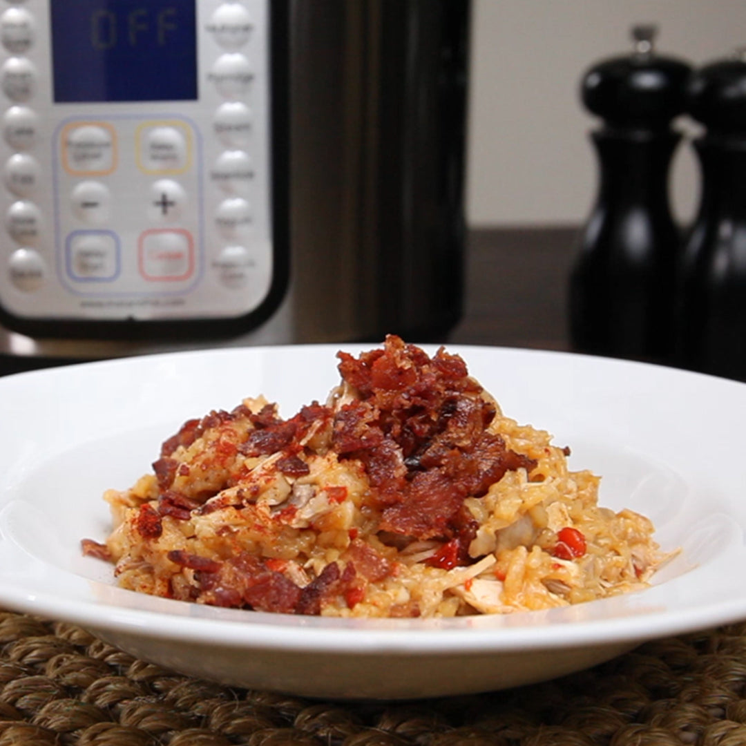 Beer Can Chicken-Bacon Bowl