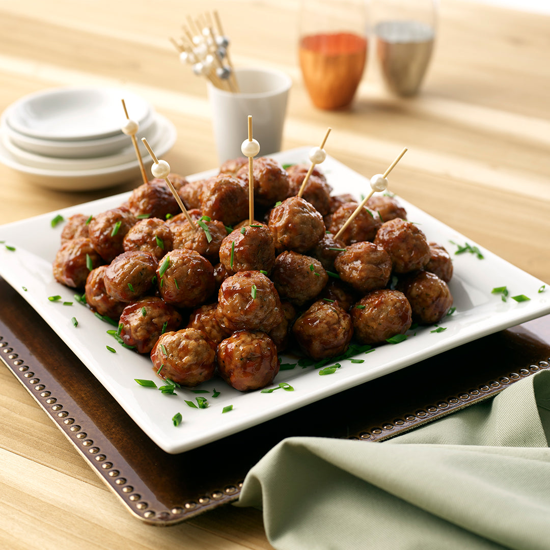 Bourbon-Glazed Meatballs the Easy Way