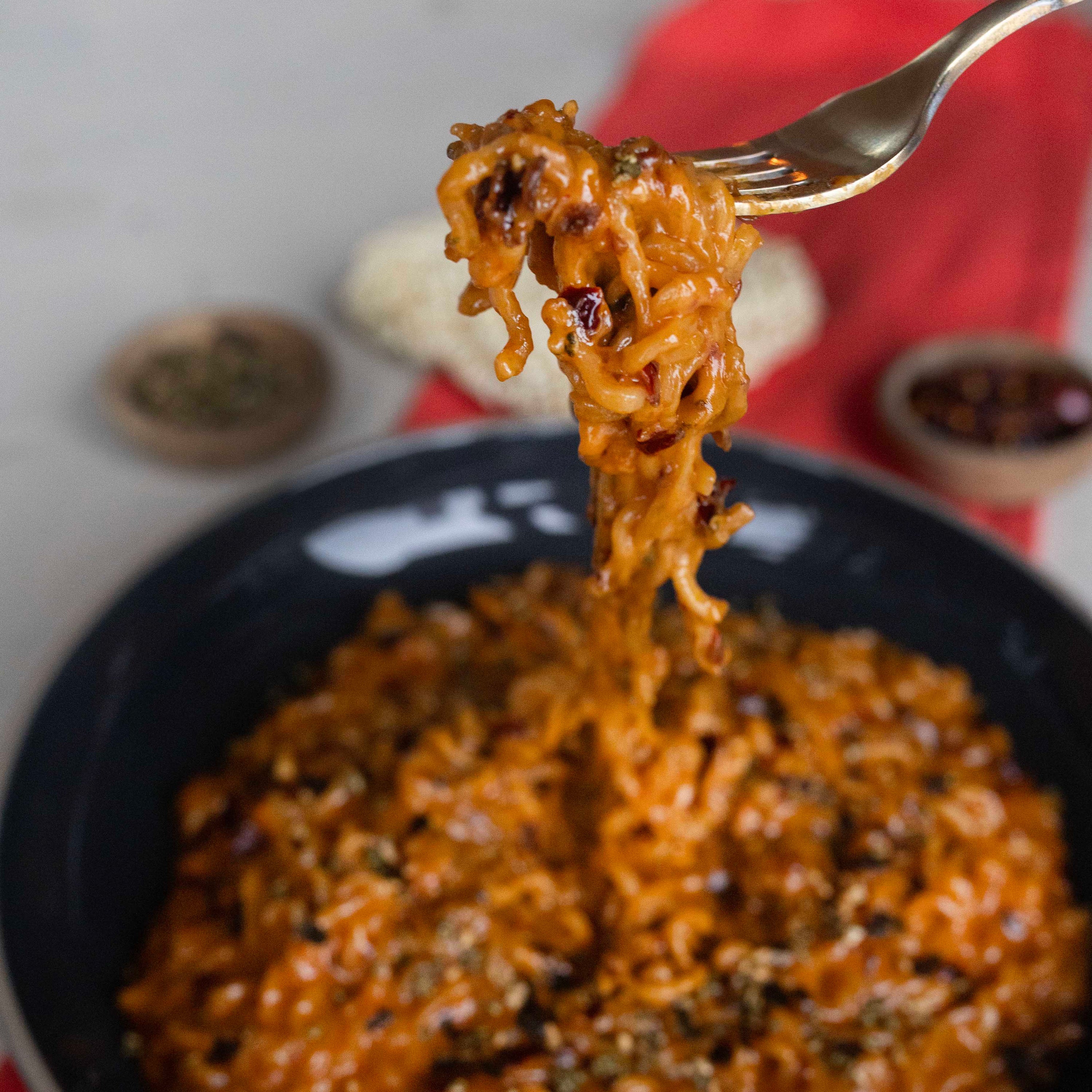 Creamy Cheesy Spicy Ramen