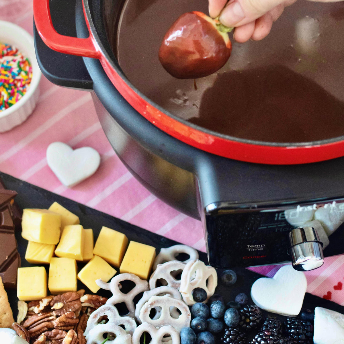 Boozy Chocolate Fondue Instant Pot