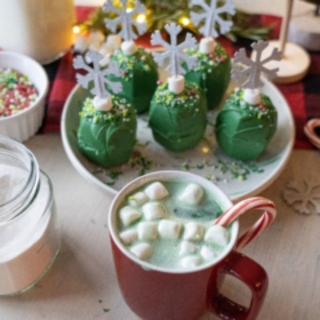 Christmas Tree White Chocolate Hot Cocoa Bombs – Instant Pot