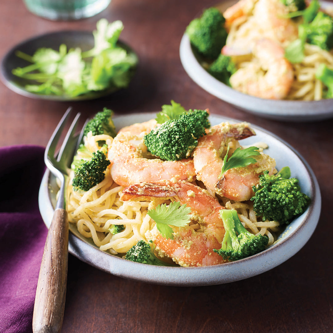 Cilantro-Coconut Shrimp and Broccoli