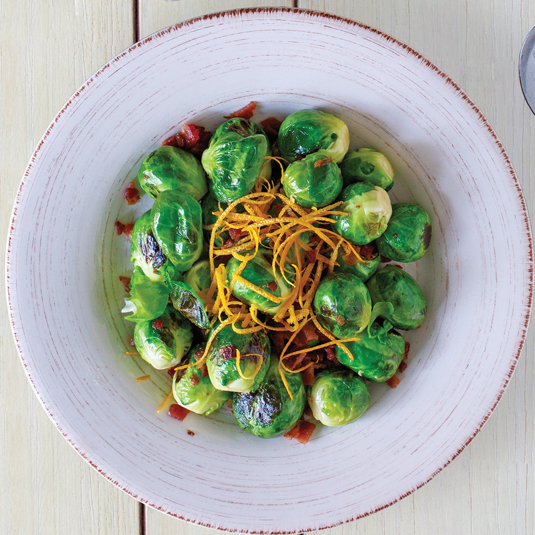Citrus-Bacon Brussels Sprouts