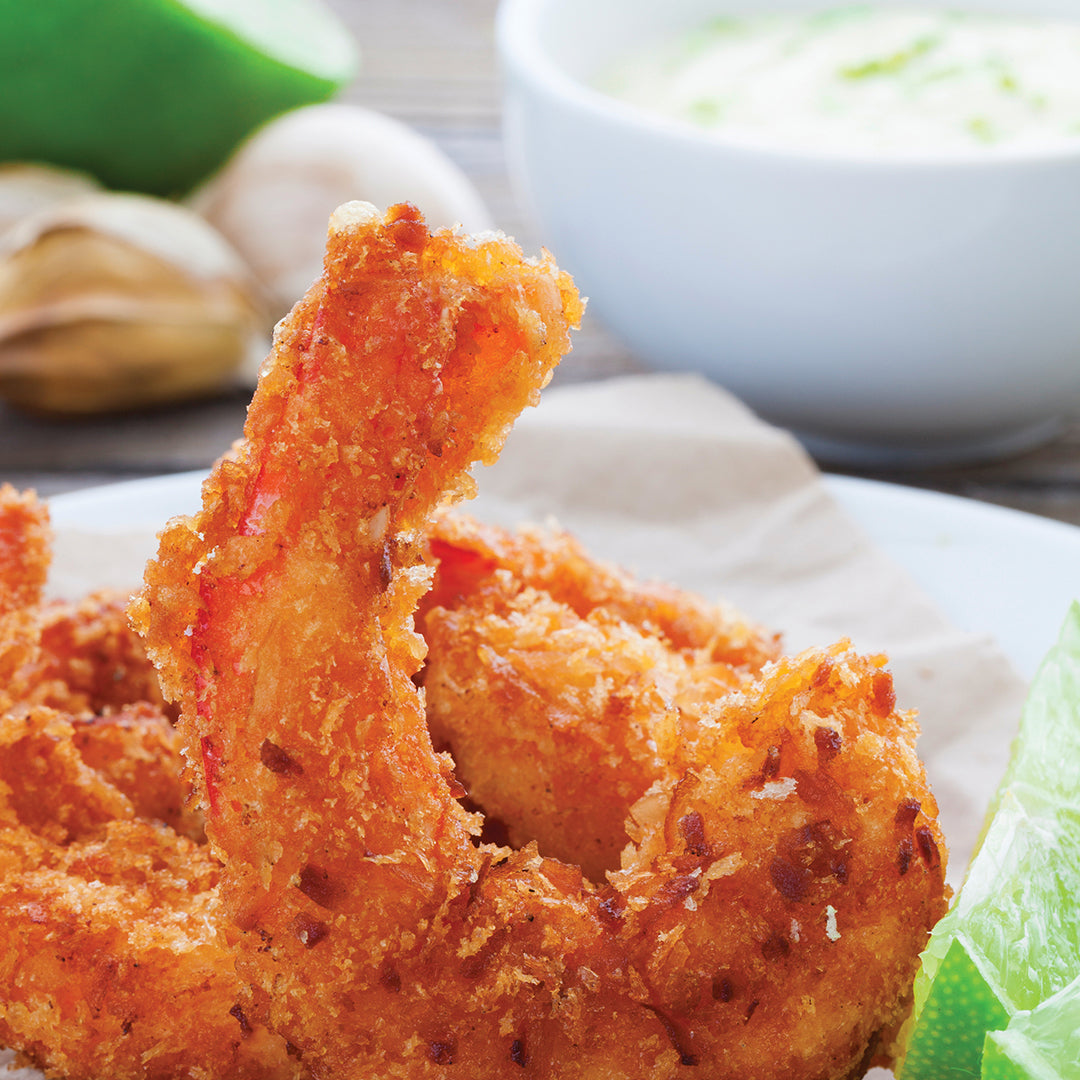 Coconut Shrimp with Mango Curry Aioli