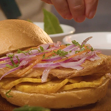 Fish Crackling Sandwich