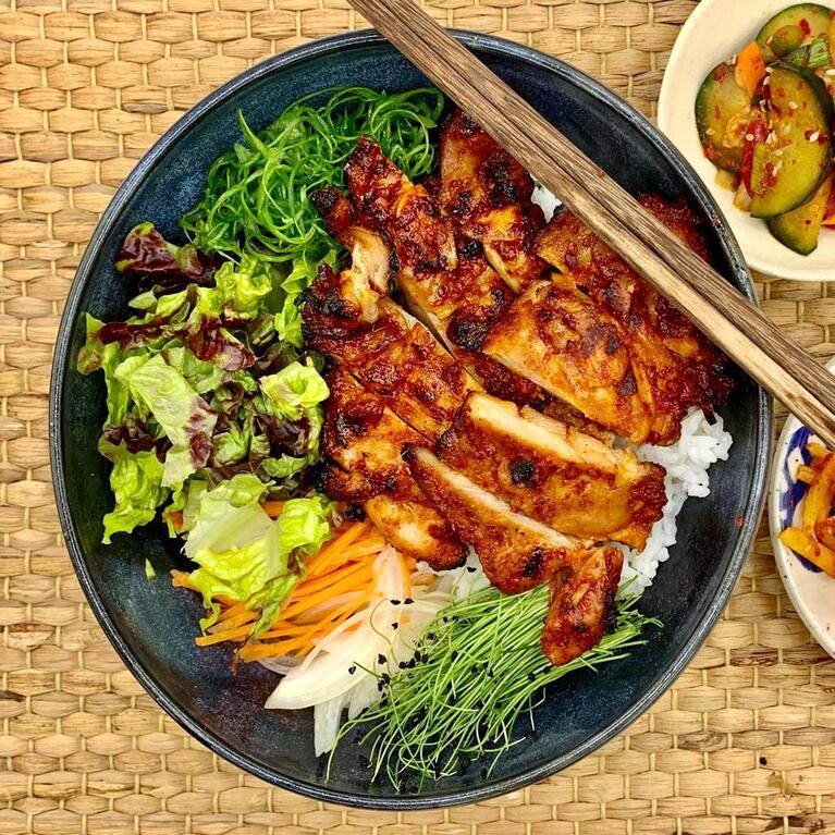Dak Galbi (Korean Spicy Grill Chicken)