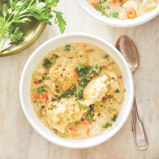 Rosemary-Dijon Chicken and Dumplings