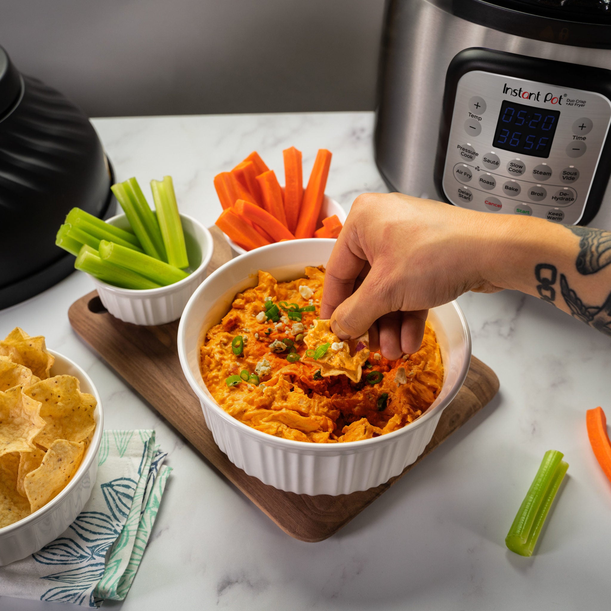 Buffalo Ranch Chicken Dip