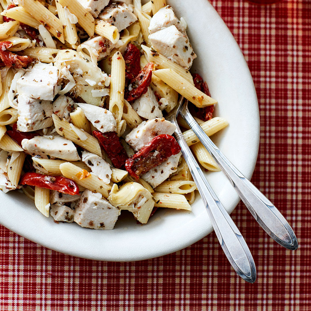 Easy Chicken‑ Antipasto Pasta Salad