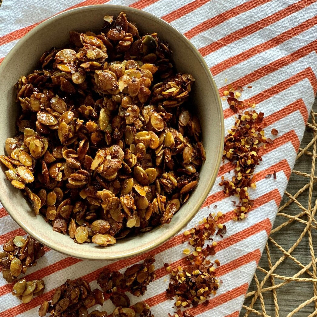 Garlic Hot Honey Pepitas