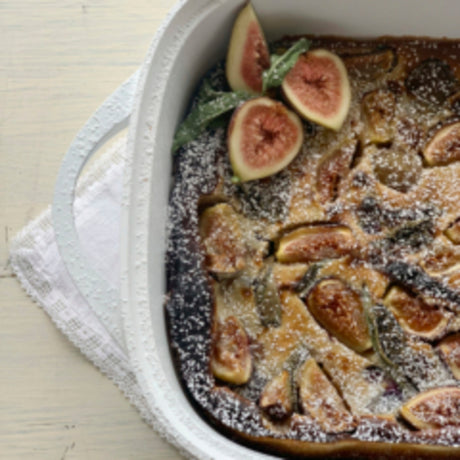 Ginger, Fig, and Grape Clafoutis