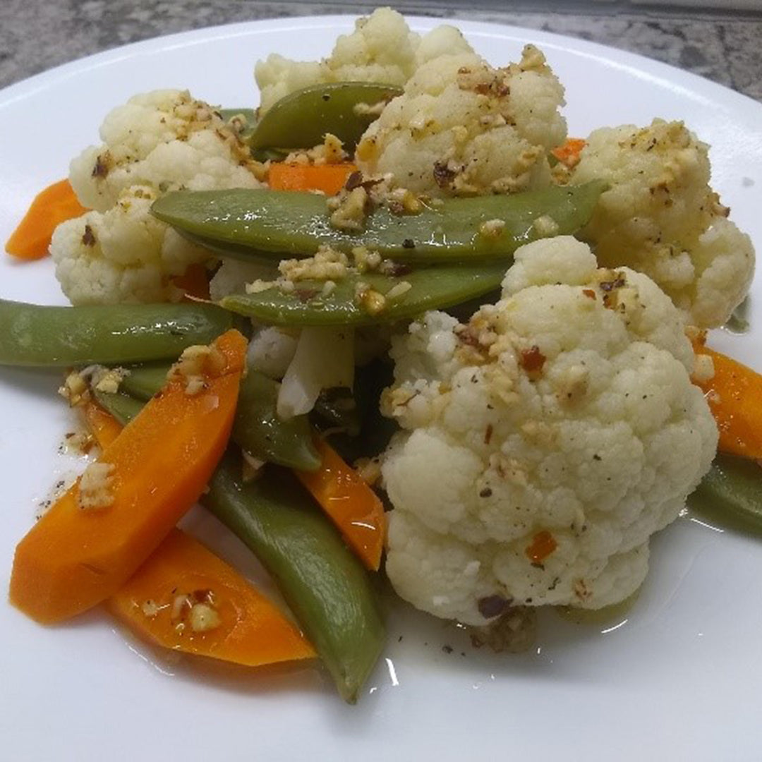 Ginger Garlic Steamed Vegetables