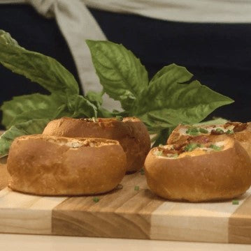 Ham and Egg Bread Bowl