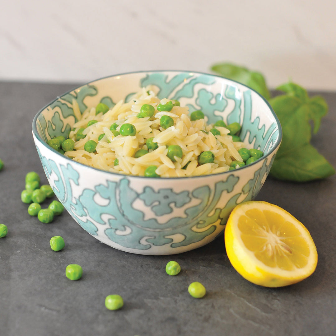 Herb and Lemon Orzo with Peas