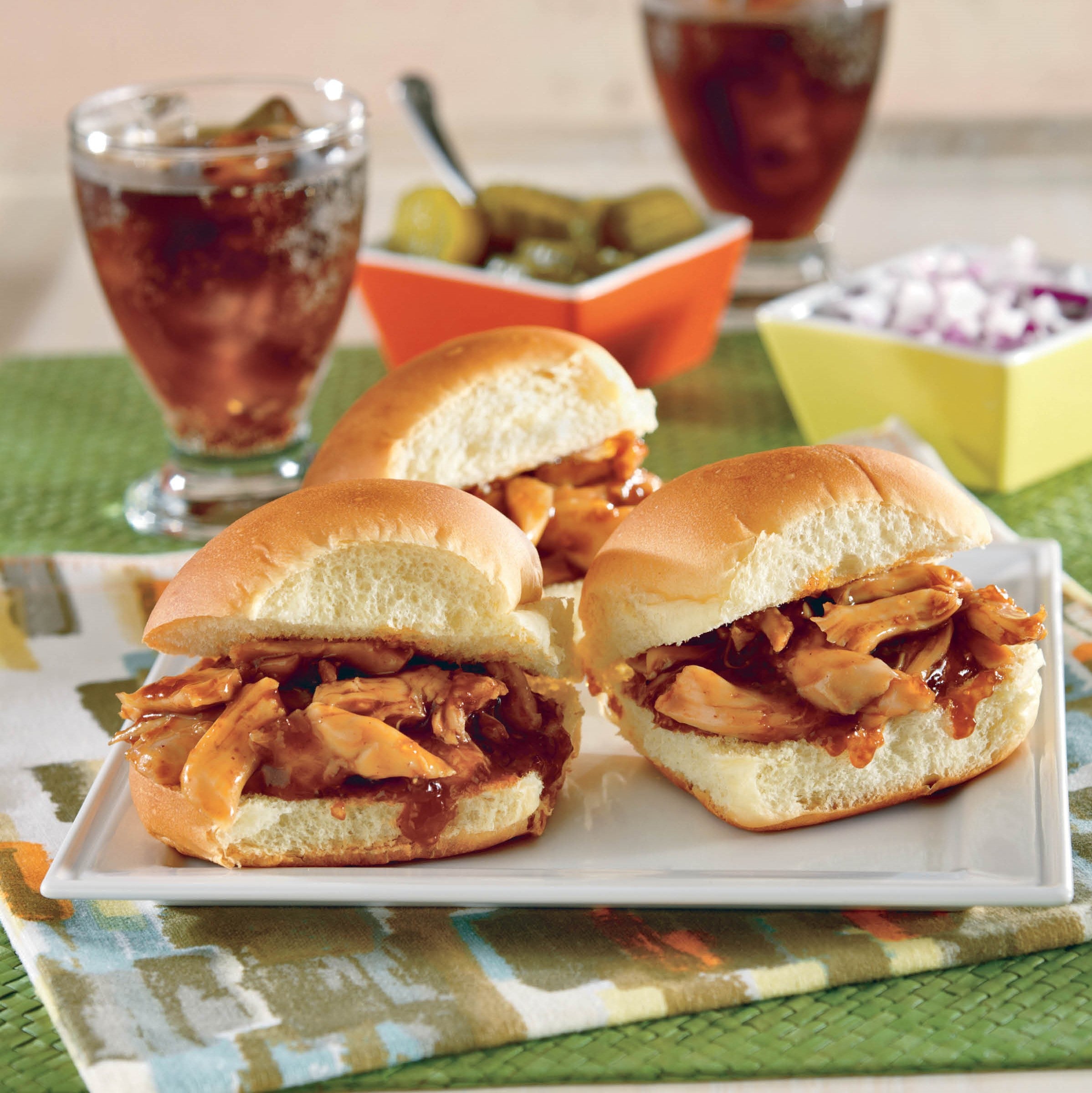 Hoisin Barbecue Chicken Sliders