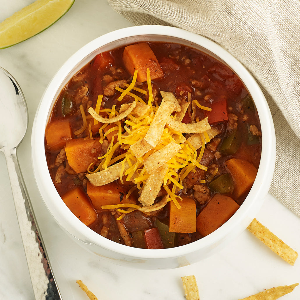 Chipotle Turkey and Sweet Potato Chili