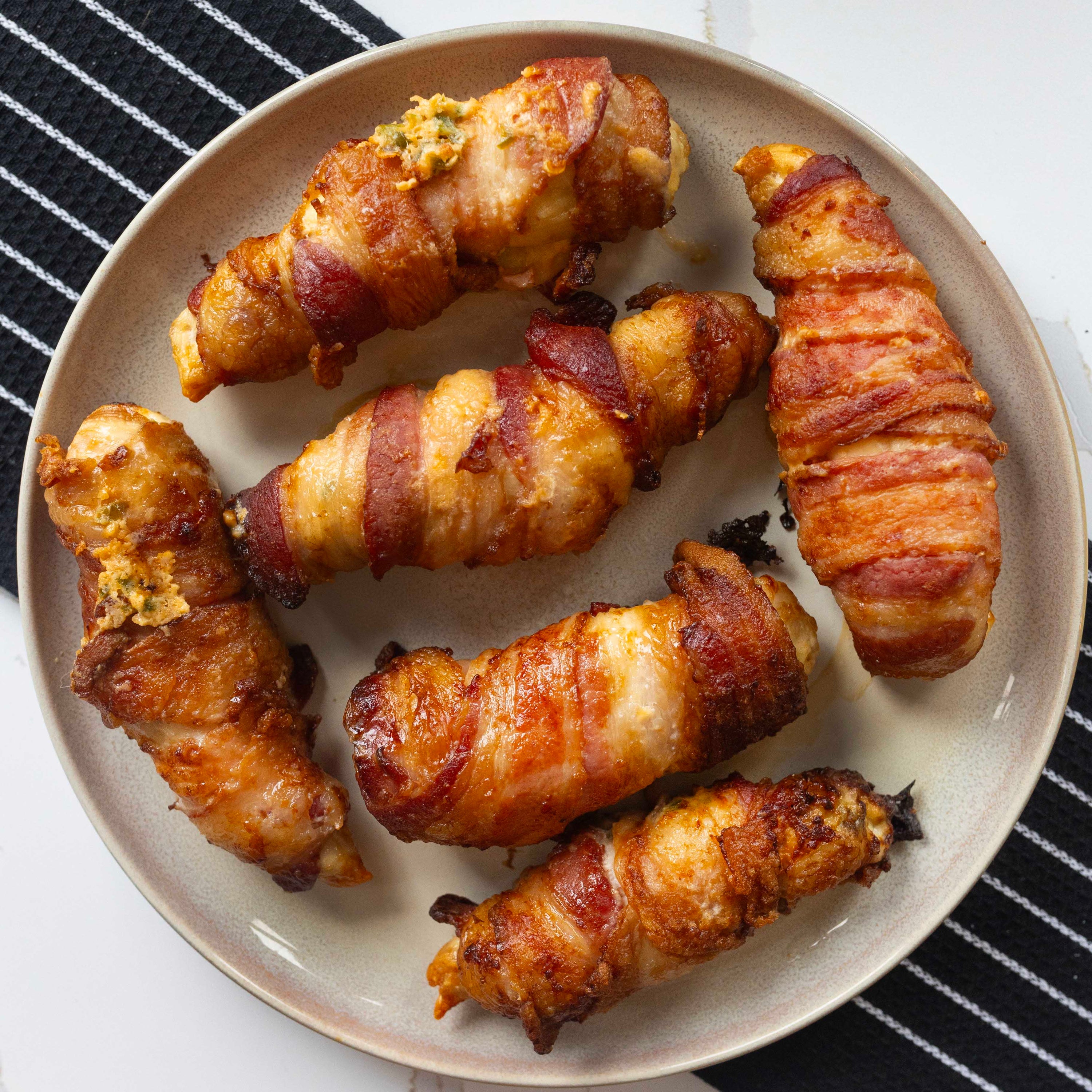 Bacon Wrapped Jalapeno Popper Chicken