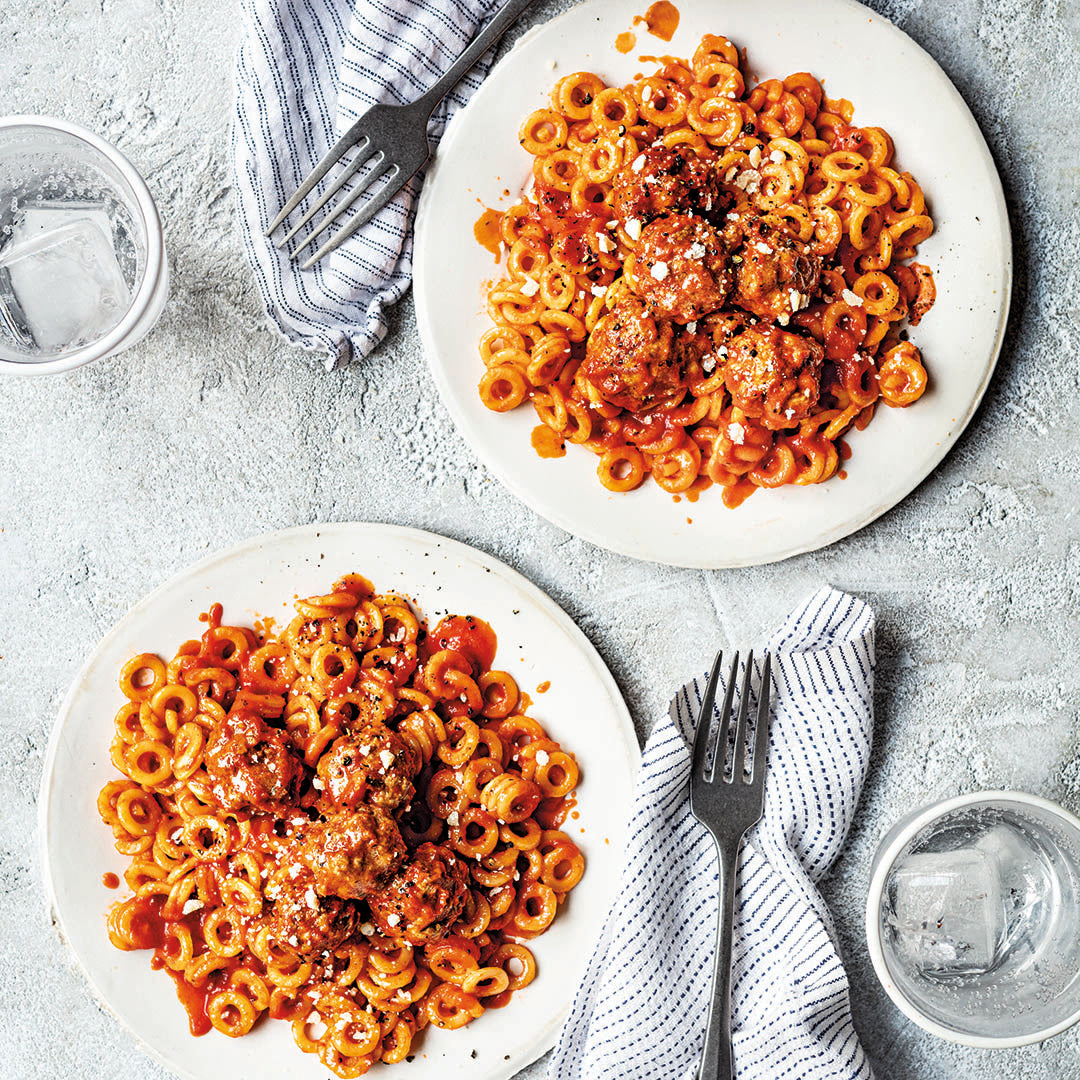 Kid-O’s Pasta & Turkey Meatballs