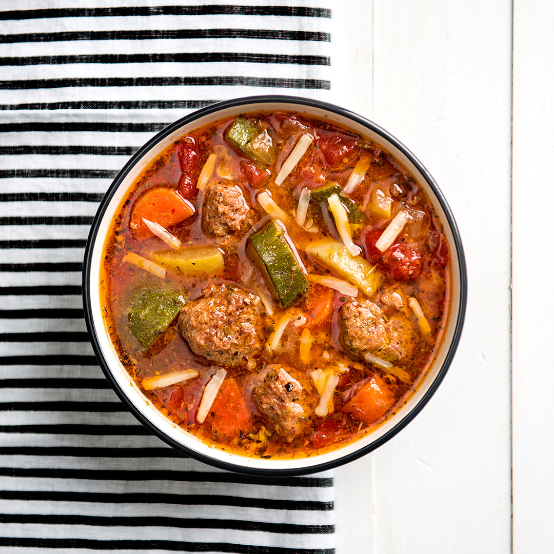 Meatball Minestrone Soup