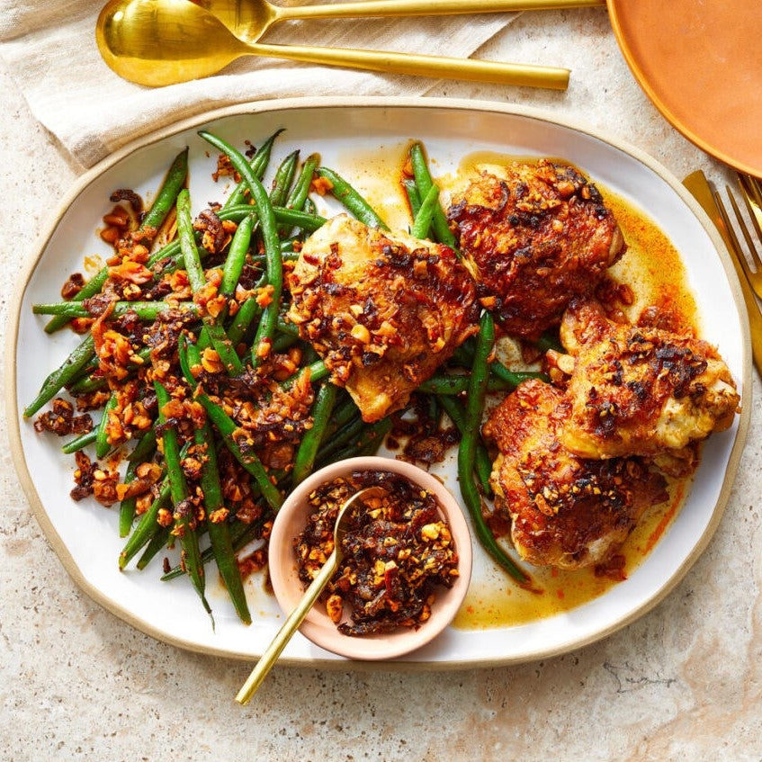 Peanut-Chili Crisp Chicken