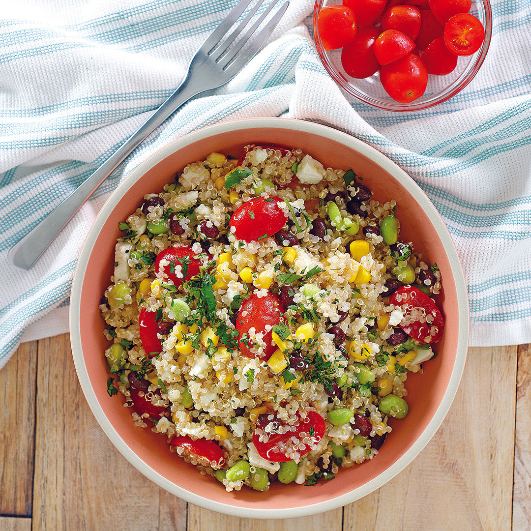 Quinoa and Corn Feta Salad
