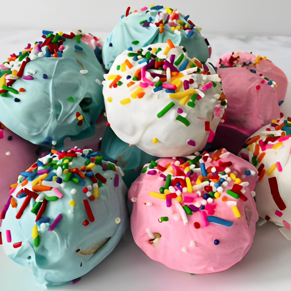 Rainbow Sprinkle Doughnuts
