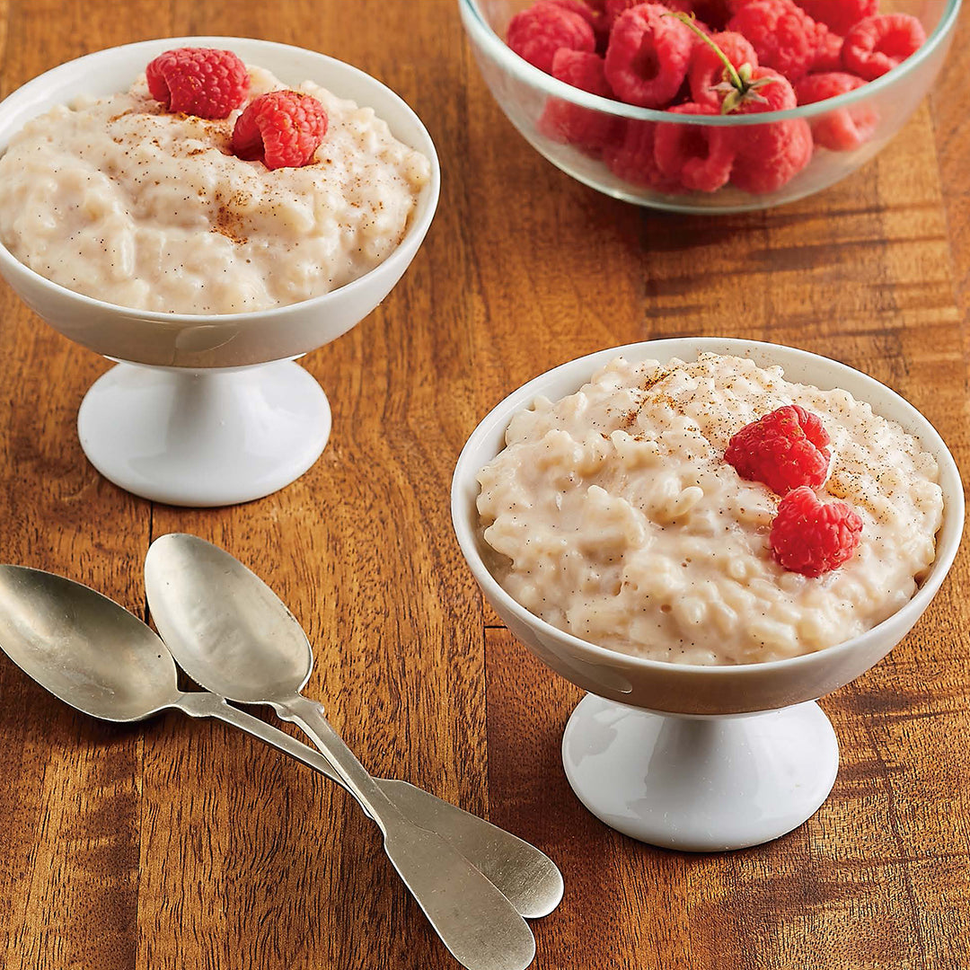 Raspberry-Vanilla Bean Rice Pudding