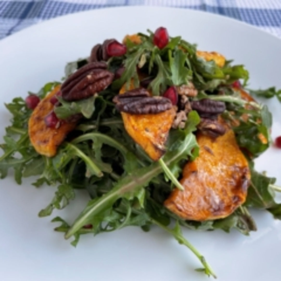 Roasted Butternut Squash and Baby Arugula Salad
