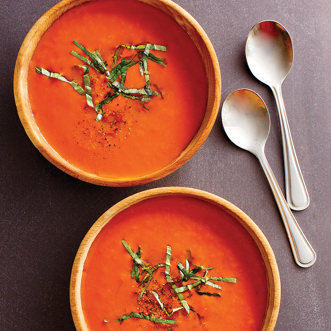 Roasted Red Pepper and Tomato Bisque