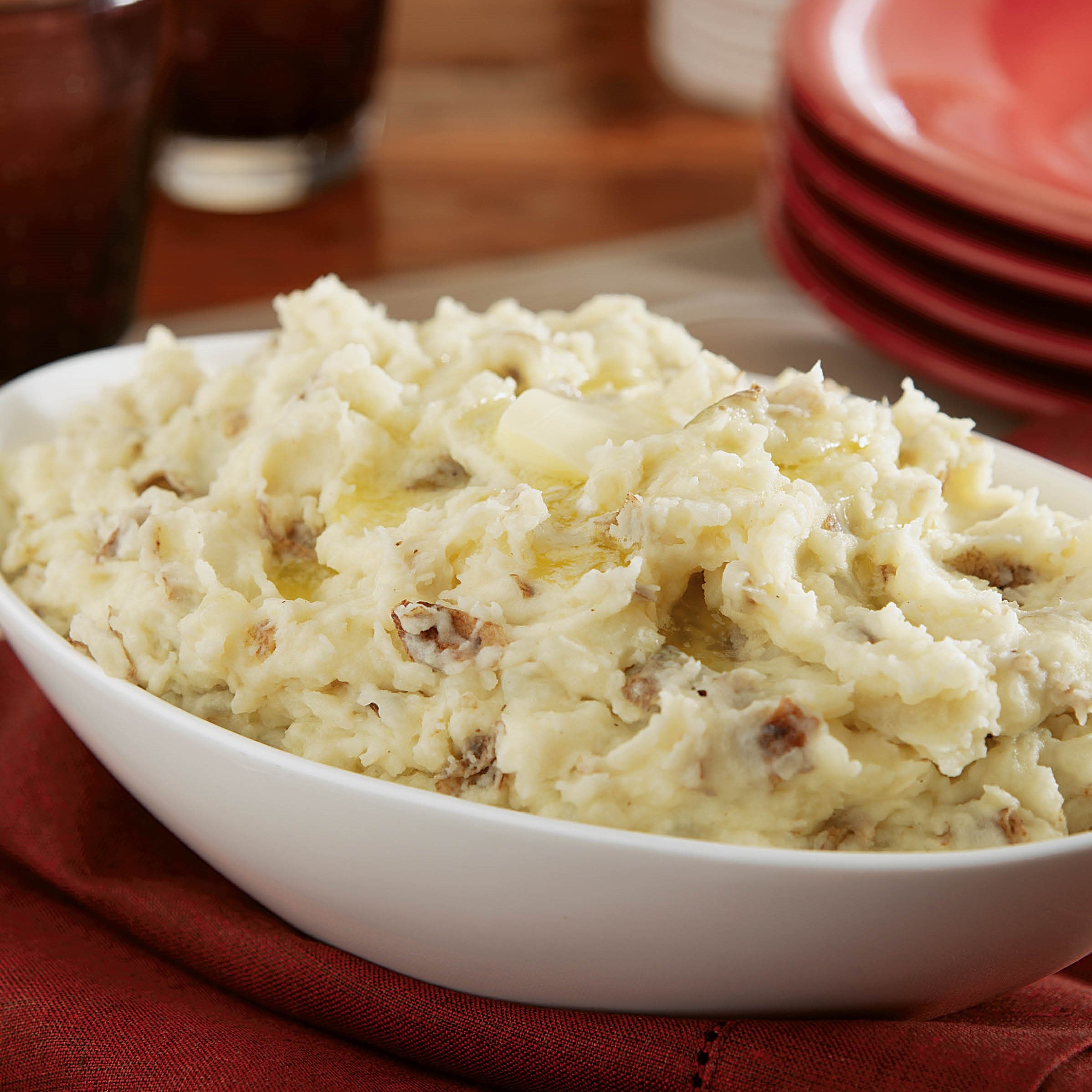 Rustic Garlic Mashed Potatoes
