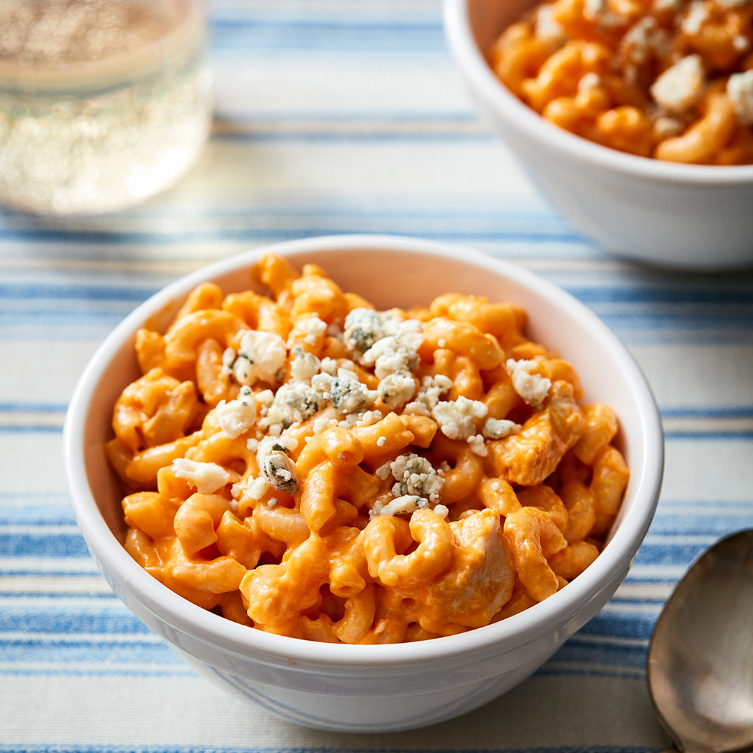 Buffalo Chicken Mac and Cheese with Frank’s RedHot Sauce