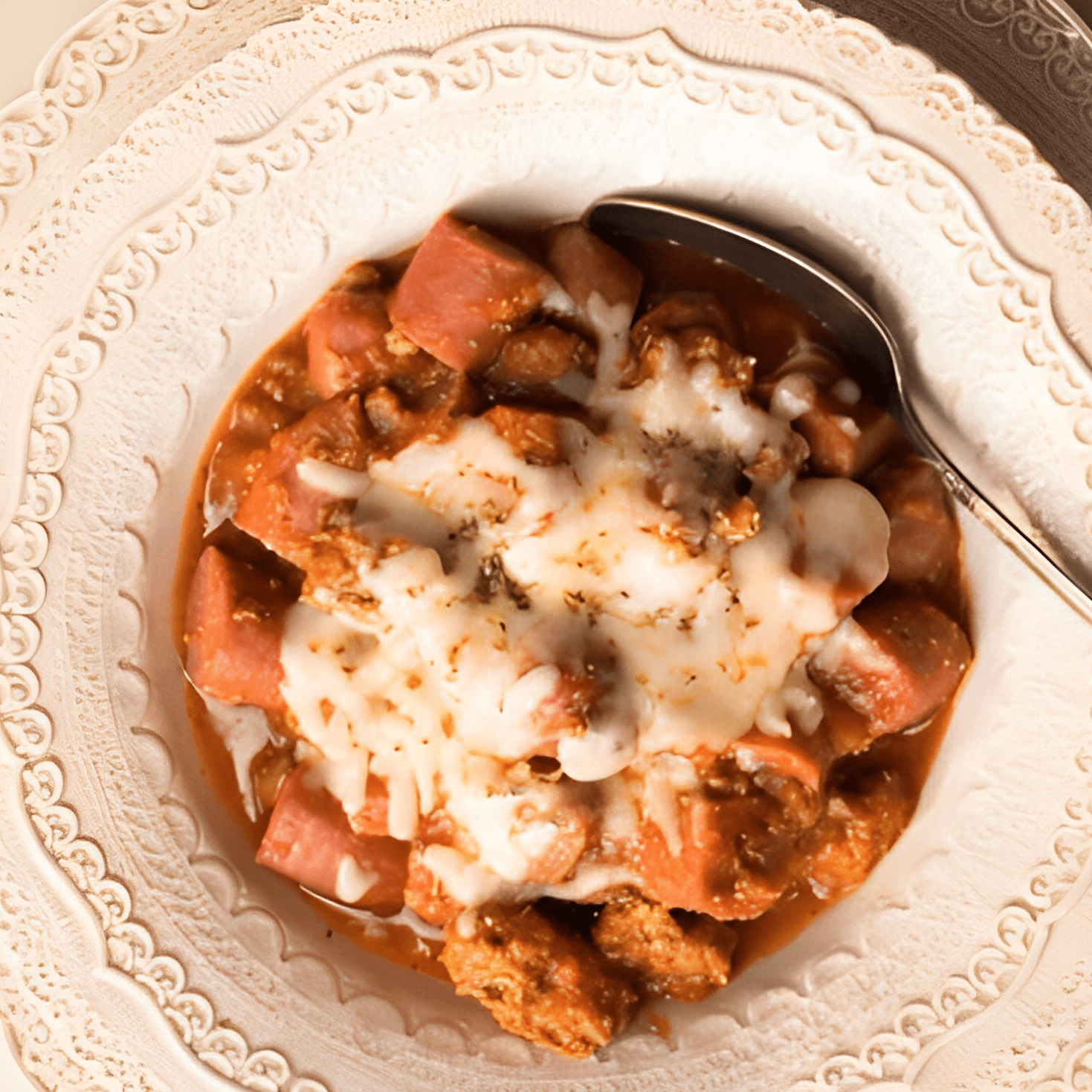Sausage Stew with Pizza Sauce