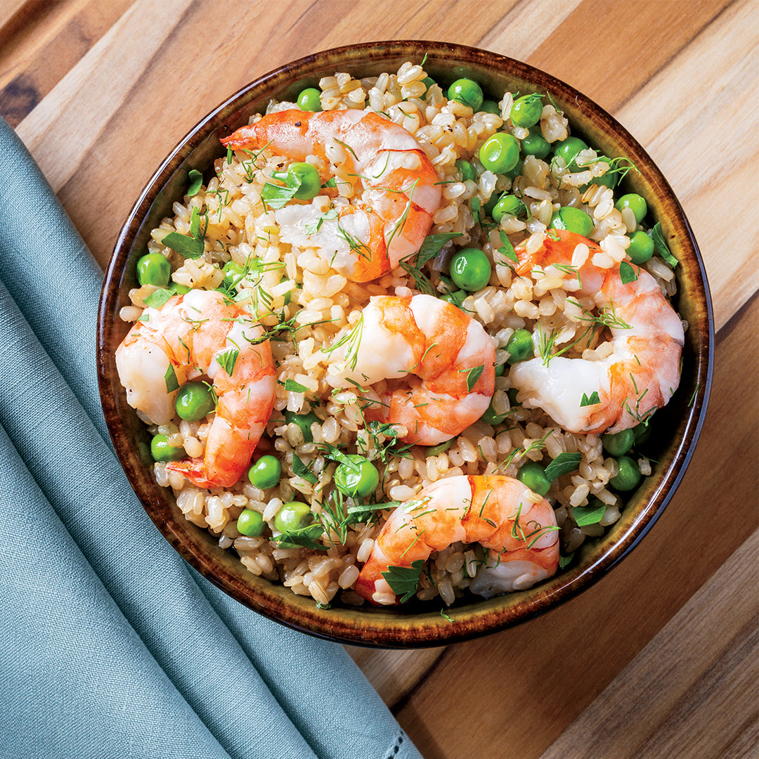 Shrimp and Pea Risotto