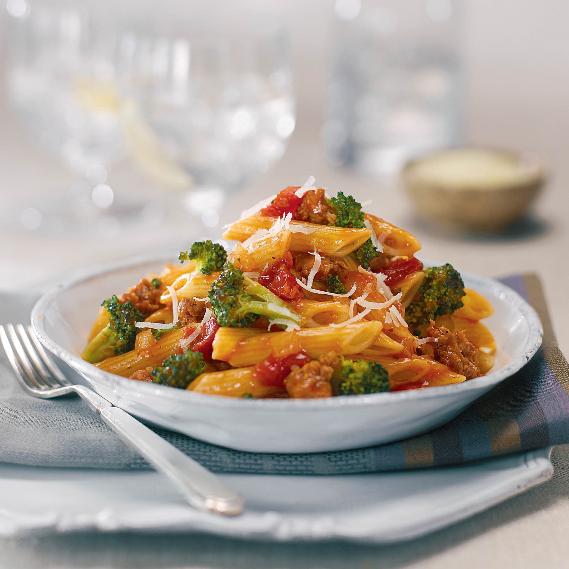 Spicy Sausage and Penne Pasta