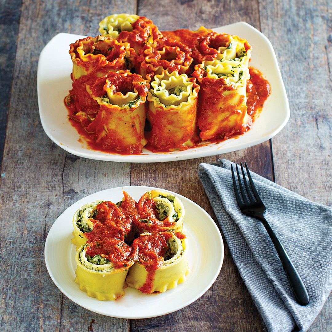 Spinach Lasagna Rolls