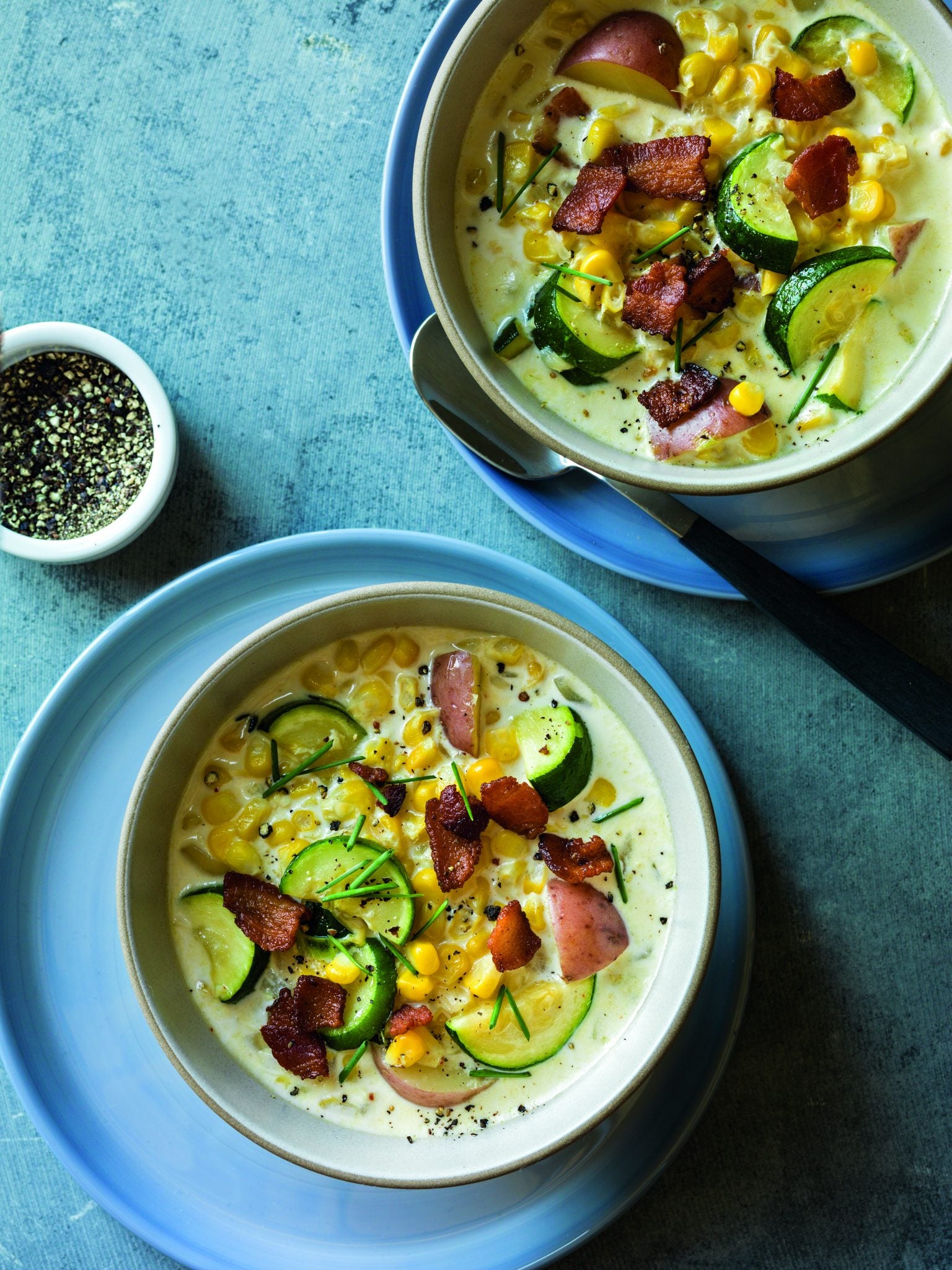 Summer Corn Zucchini Chowder Instant Pot