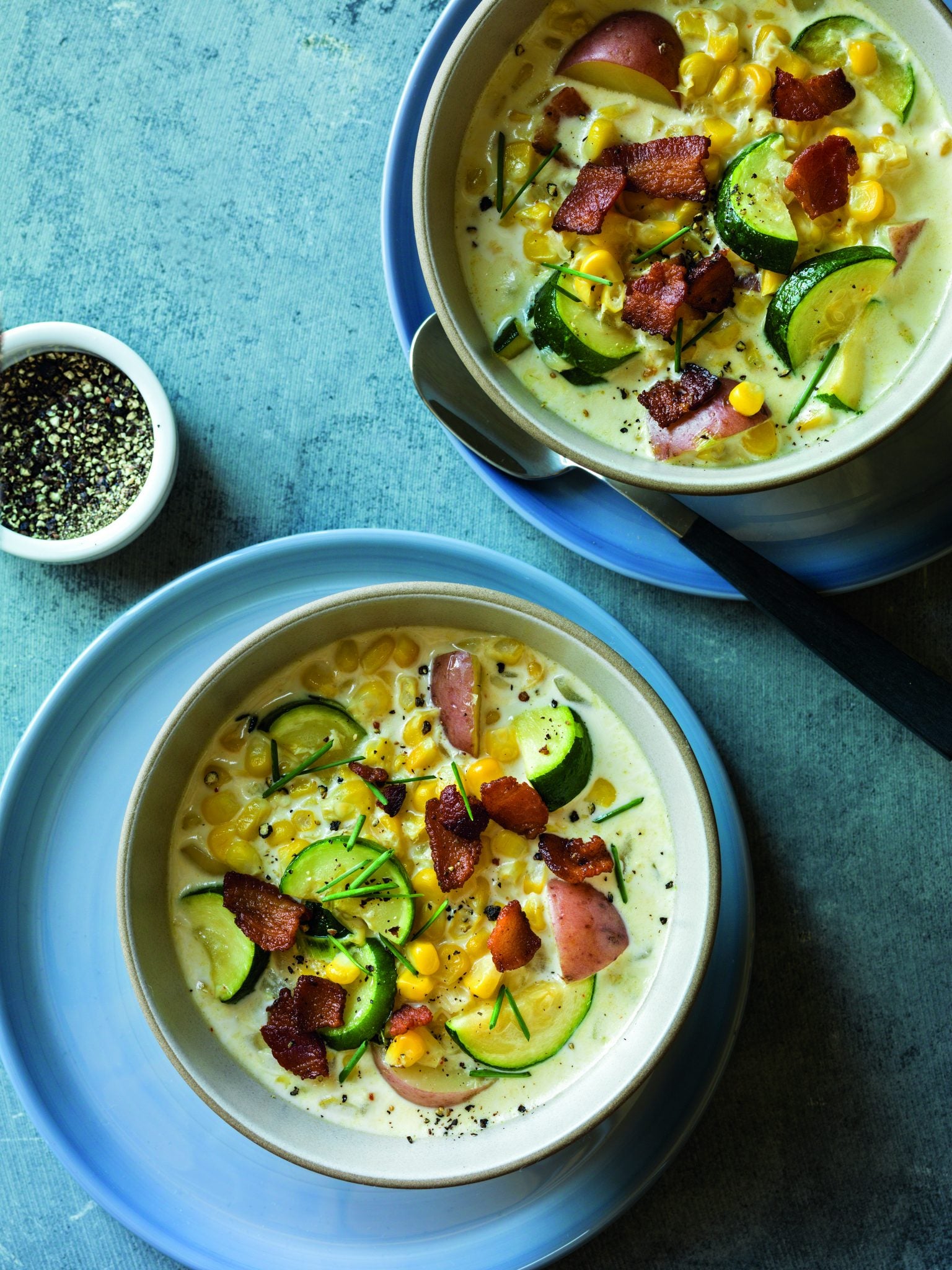 Summer Corn & Zucchini Chowder