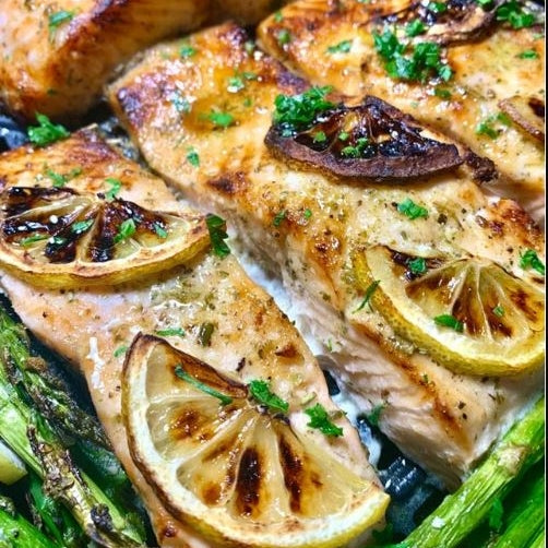 Super Easy Roast Salmon and Asparagus